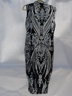 Sequin/Meshed BodyCon SZ L ReVamped B#33